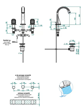 JAIPUR CRISTAL - Basin mixer by THG Paris - view 3